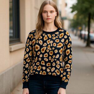 NWT Sophia Rue Leopard Print Oversize Sweater